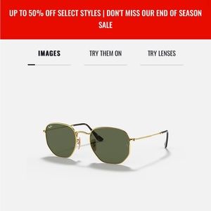 Ray-Ban Hexagonal Flat Lenses (Sunglasses)